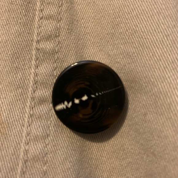 Tan bomber jacket button up. Size medium - Picture 2 of 3